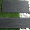 Dalle de terrasse en pierre reconstituée 60 x 40 x 2,5 cm schiste