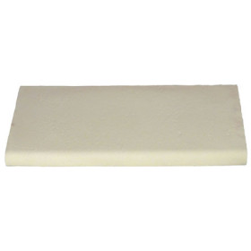 Margelle en pierre reconstituée plate droite 50 x 25 x 4 cm camel nuancé