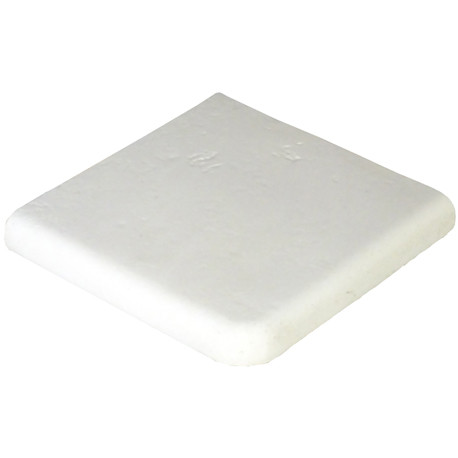 Margelle en pierre reconstituée plate angle sortant 25 x 25 x 4 cm blanc Margelle en pierre reconstituée plate angle sortant 25 x 25 x 4 cm blanc