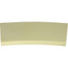 Margelle en pierre reconstituée plate courbe 38 x 25 x 4 cm camel