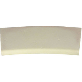 Margelle en pierre reconstituée plate courbe 38 x 25 x 4 cm camel nuancé