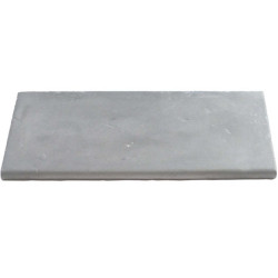 Margelle en pierre reconstituée plate droite 50 x 25 x 2,5 cm gris clair