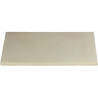Margelle en pierre reconstituée plate droite 50 x 25 x 2,5 cm camel nuancé