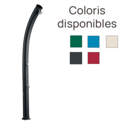 Douche solaire de jardin en alu avec réservoir d’eau de 23L – 16 x 48 x 235 cm – 9 coloris 