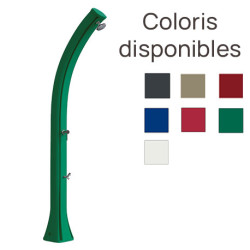 Douche solaire de jardin en polyéthylène avec réservoir d’eau de 24L – 24 x 22 x 222 cm – 12 coloris