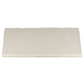 Margelle en pierre reconstituée plate droite 50 x 30 x 2,5 cm Blanc