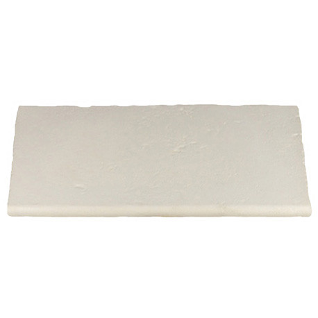 Margelle en pierre reconstituée plate droite 50 x 30 x 2,5 cm Blanc