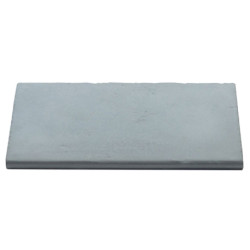 Margelle en pierre reconstituée plate droite 50 x 30 x 2,5 cm gris clair