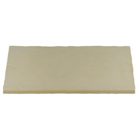 Margelle en pierre reconstituée plate droite 50 x 30 x 2,5 cm camel