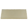 Margelle en pierre reconstituée plate droite 50 x 30 x 2,5 cm camel