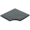 Margelle en pierre reconstituée plate angle rentrant 30 x 30 x 2,5 cm gris anthracite