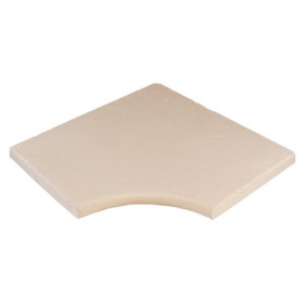 Margelle en pierre reconstituée plate angle rentrant 30 x 30 x 2,5 cm ocre