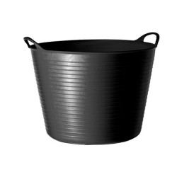 Seau souple Tubtrug panier de jardin flexible 14L Noir - POLET