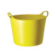 Seau souple Tubtrug panier de jardin flexible 14L Jaune Fluo - POLET