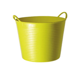 Seau souple Tubtrug panier de jardin flexible 26L Jaune Fluo - POLET