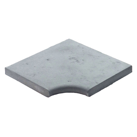 Margelle en pierre reconstituée plate angle rentrant 33 x 33 x 4 cm gris clair Margelle en pierre reconstituée plate angle rentrant 33 x 33 x 4 cm gris clair