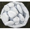 Galets de marbre blanc 60/100 mm