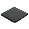 Margelle en pierre reconstituée plate angle sortant 33 x 33 x 4 cm gris anthracite