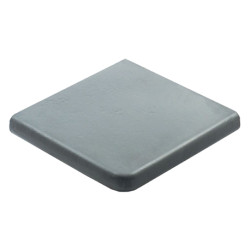 Margelle en pierre reconstituée plate angle sortant 33 x 33 x 4 cm gris clair