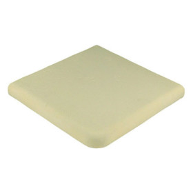 Margelle en pierre reconstituée plate angle sortant 33 x 33 x 4 cm camel