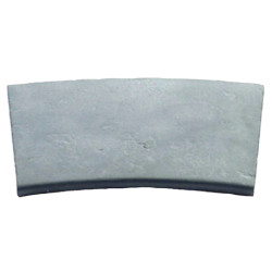 Margelle en pierre reconstituée plate courbe 47 x 33 x 4 cm gris clair