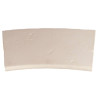 Margelle en pierre reconstituée plate courbe 47 x 33 x 4 cm ocre