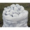 Galets de marbre blanc 40/60 mm