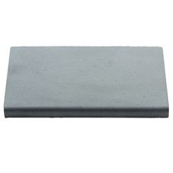 Margelle en pierre reconstituée plate droite 50 x 33 x 4 cm gris clair