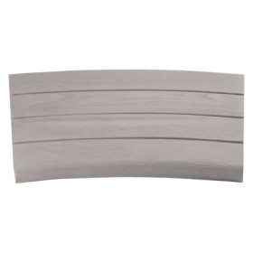 Margelle en pierre reconstituée courbe aspect bois blanchi 41 x 29,5 x 3,5 cm