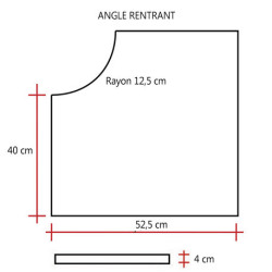 Margelle de piscine en pierre reconstituée bouchardée plate angle rentrant 40 x 40 x 4 cm blanc