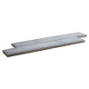 Lame de Terrasse en Pierre Reconstituée Planche 100 x 20 x 3 cm Bois Blanchi