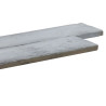 Lame de Terrasse en Pierre Reconstituée Planche 100 x 20 x 3 cm Bois Blanchi