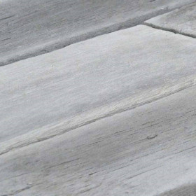 Lame de Terrasse en Pierre Reconstituée Planche 100 x 20 x 3 cm Bois Blanchi