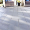 Lame de Terrasse en Pierre Reconstituée Planche 100 x 20 x 3 cm Chêne Blanchi