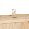 Nichoir pour chauve-souris en bois brut – 35 x 7,5 x 55 cm