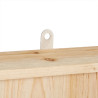 Nichoir pour chauve-souris en bois brut – 35 x 7,5 x 55 cm