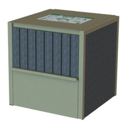Composteur avec grille anti-nuisible en aluminium peinture recyclé et lattes en IPRA - Contenances 370 L - 71,5 x 71,5 x 74,5 cm