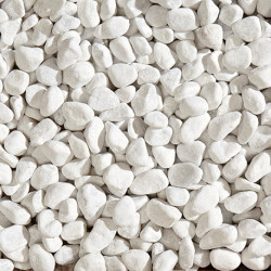 Galets roulés marbre BLANC CARRARE 15-25 mm – Sac de 20 kg