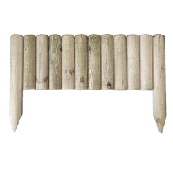 Bordure de jardin en bois à planter L.55 x H. 20/35 cm – Ep. 3,8 cm
