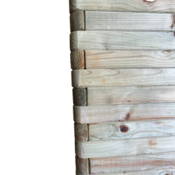 Jardinière haute en bois avec géotextile PIN - Contenance 70 L - 120 x 35 x 80 cm