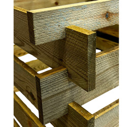 Composteur en bois PIN - Contenance 522 L - 100 x 100 x 70 cm
