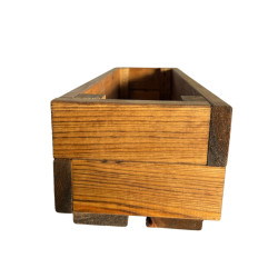 Jardinière en bois rectangulaire séquoia 53 x 16 x 19 cm