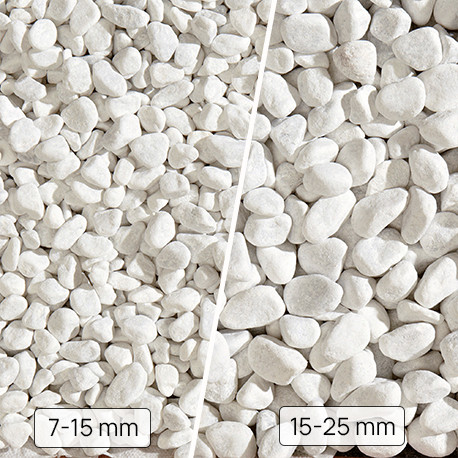 Gravier De Marbre Carrara Blanc - Grain 40-60 Mm - Pour Décoration De Jardin, Allées Ou Intérieur