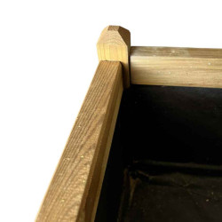 Jardinière en bois carrée Vendôme 46 x 46 x 44 cm
