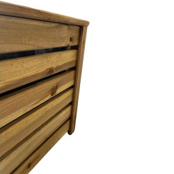 Jardinière en bois carrée 50 x 50 x 50 cm