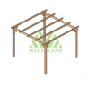 Pergola autoportante Madrid en bois massif traité autoclave de 9 m² - 3 x 3 m – Sans toiture