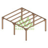 Pergola autoportée Fuengirola en bois laminé collé de 20 m² - 5 x 4 m – Sans toiture