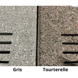 Socle carré en ciment avec fentes pour le drainage – 40 x 40 x 4 cm