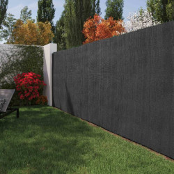 Brise-vue en polyéthylène – Occultation 100% – L.300 x H. 120 cm – Gris anthracite