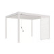 Panneau brise-vue à lames horizontales pergola bioclimatique Ombréa – 1m - Blanc